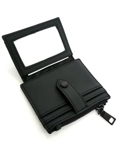 Tarjetero Steve Madden para dama color negro