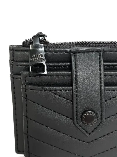 Tarjetero Steve Madden para dama color negro