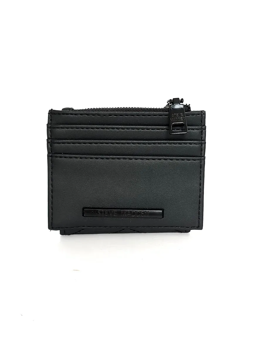 Tarjetero Steve Madden para dama color negro