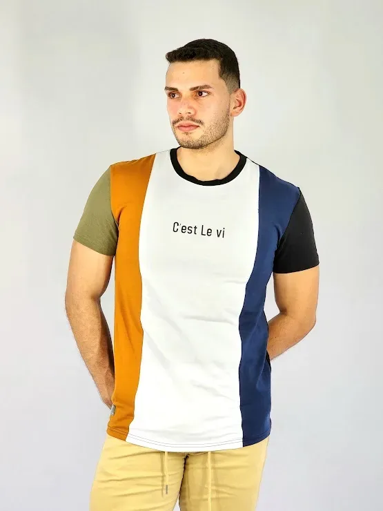 Camiseta de hombre Touch and Go multicolor