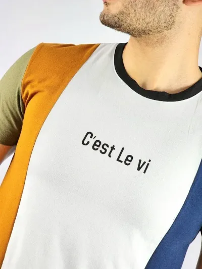 Camiseta de hombre Touch and Go multicolor