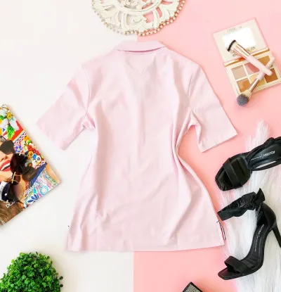 Camiseta Tommy Hilfiger para dama color rosa