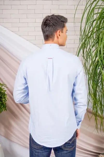 Camisa Tommy Hilfiger para caballero color celeste
