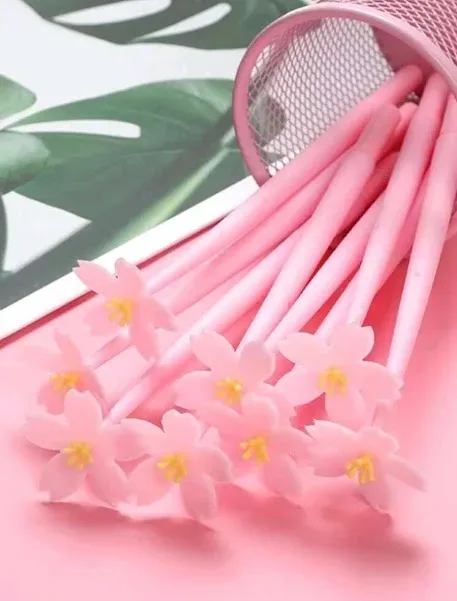 Plumas de gel color rosa