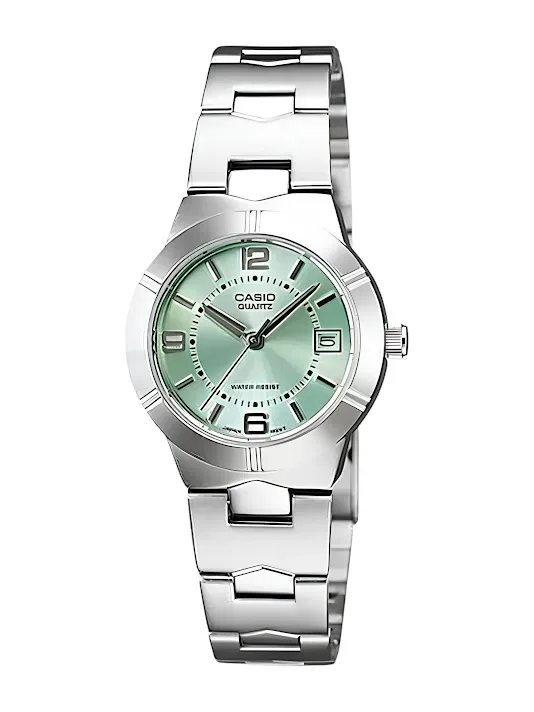 Reloj Casio para dama LTP-1241D-3ADF COLOR PLATEADO