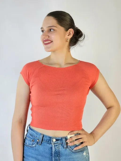 Blusa para dama color coral