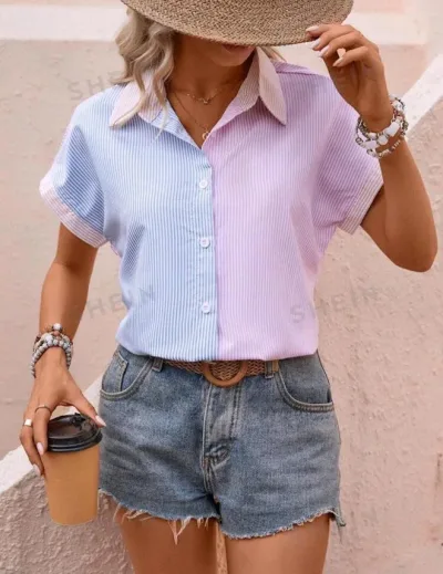 Blusa para dama diseño a rayas