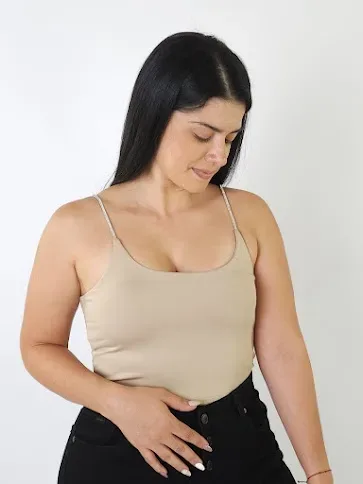 Crop top  para dama color beige