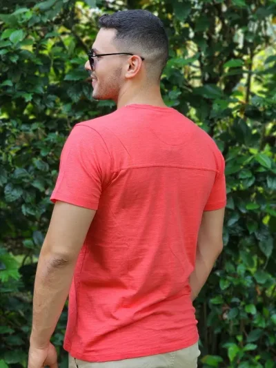 Camiseta Hummer para caballero color coral