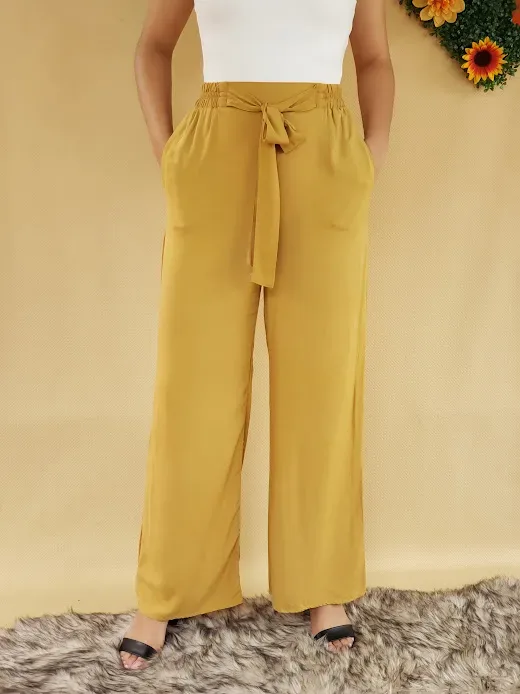 Pantalón para dama color amarillo
