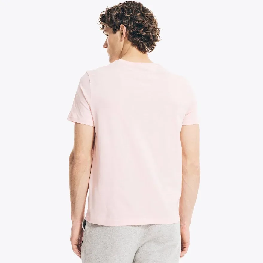 Camiseta Nautica para caballero color rosa.