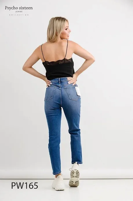 Jeans para dama Psycho Sixteen PW165 color azul