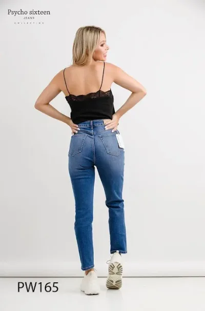 Jeans para dama Psycho Sixteen PW165 color azul