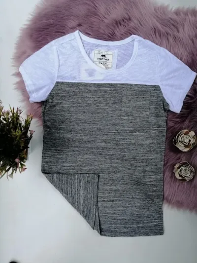 Camiseta Reflex para dama color blanco con gris