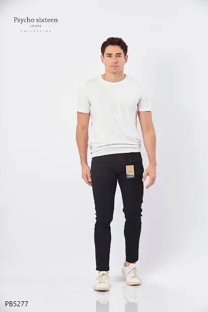 Jeans PSYCHO SIXTEEN para caballero skinny PB5277 color negro