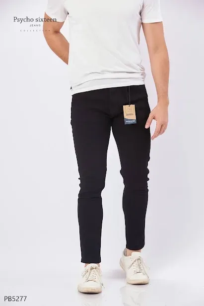 Jeans PSYCHO SIXTEEN para caballero skinny PB5277 color negro