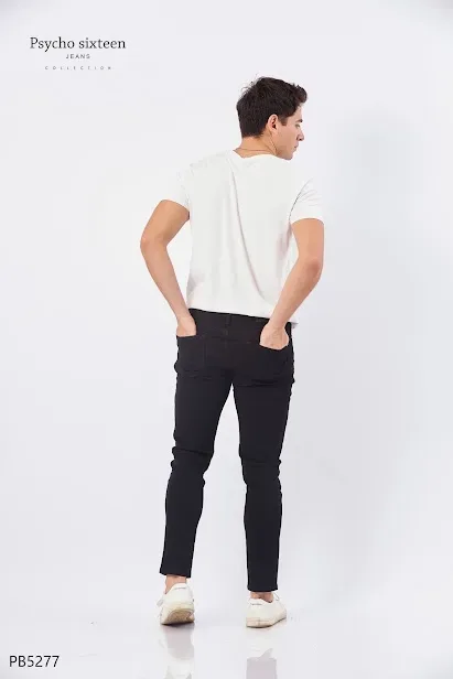 Jeans PSYCHO SIXTEEN para caballero skinny PB5277 color negro