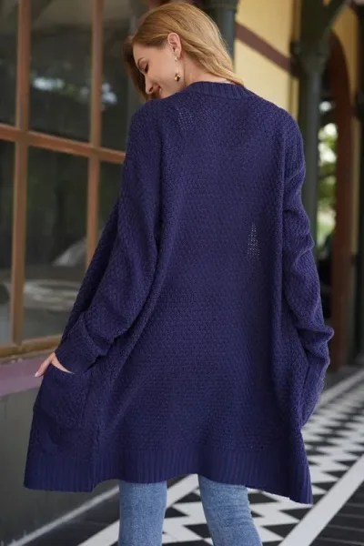 Cardigans para dama color azul