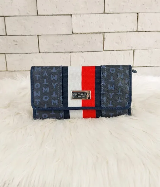 Cartera Tommy Hilfiger para dama color azul