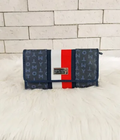 Cartera Tommy Hilfiger para dama color azul