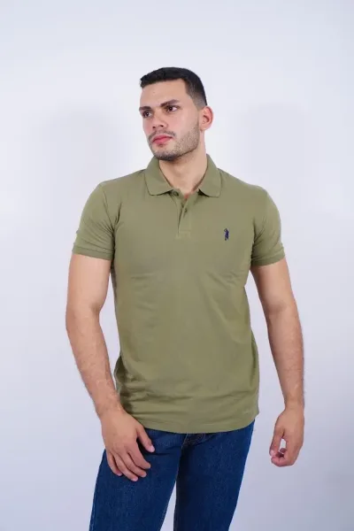 Camiseta Cambrige Polo Club para caballero color verde musgo claro