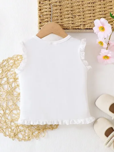 Blusa para niña color blanco