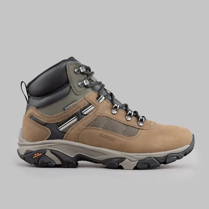 Zapatos HI-TEC RAVUS QUEST LUX MID WP  para caballero color Beige
