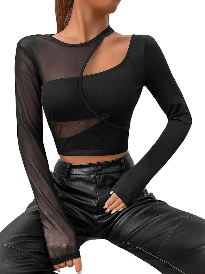 Blusa manga larga para dama