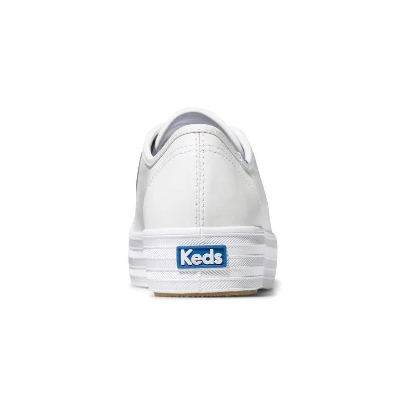 Tenis Keds para dama color blanco TRIPLE KICK LTHR WHITE