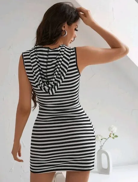 Vestido para dama de rayas