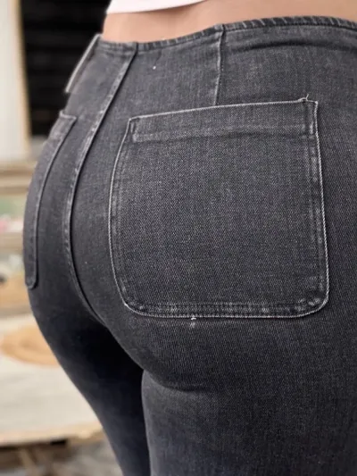 Jeans Psycho Sixteen para dama PW1207 COLOR GRIS OSCURO