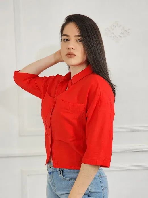Blusa para dama color rojo