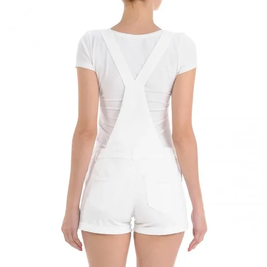 Overol Wax Jean para dama color blanco