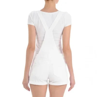 Overol Wax Jean para dama color blanco