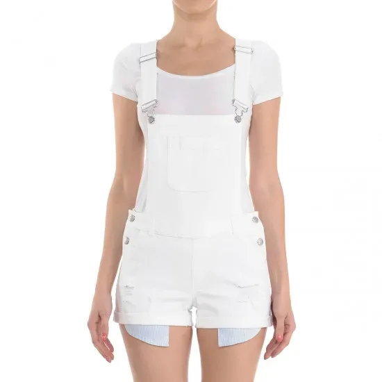 Overol Wax Jean para dama color blanco