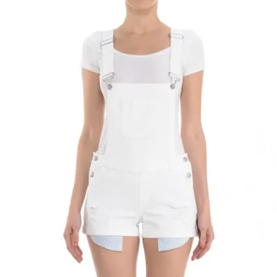 Overol Wax Jean para dama color blanco