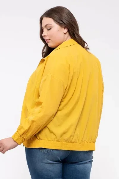 Jacket para dama color mostaza