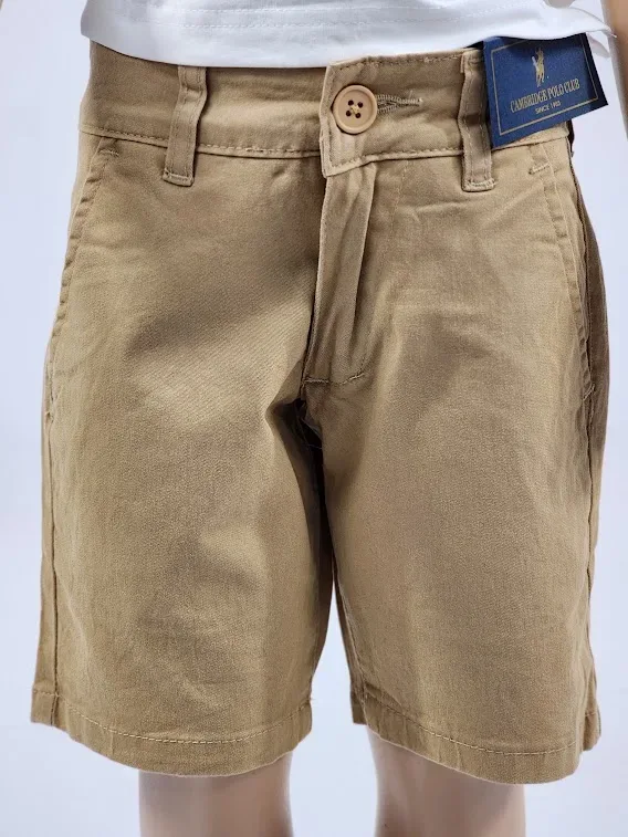 Short Cambridge Polo Club para niño color beige