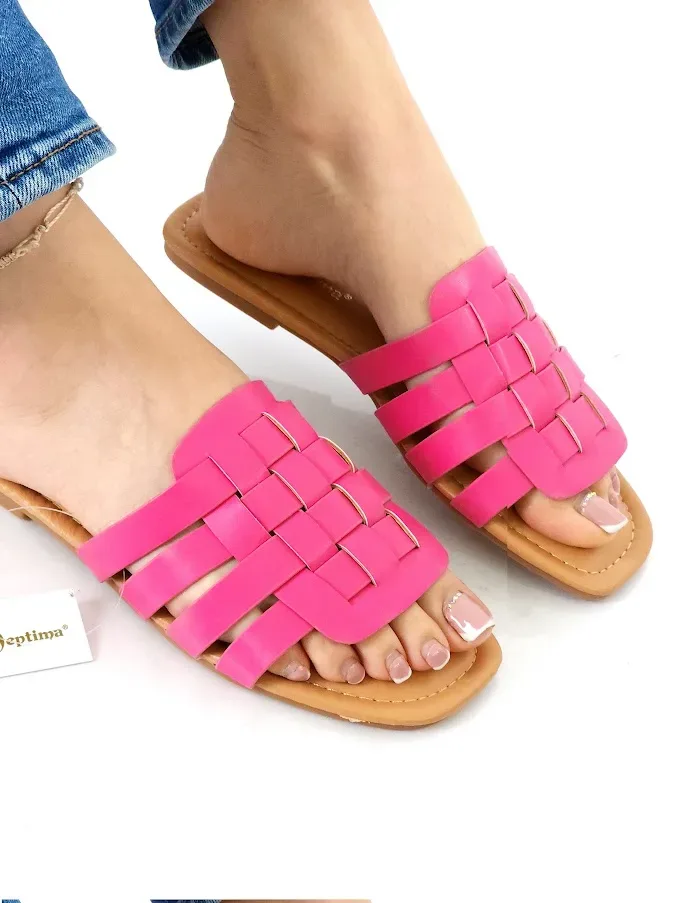 Sandalias Septima para dama color fucsia STORW-8