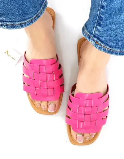 Sandalias Septima para dama color fucsia STORW-8