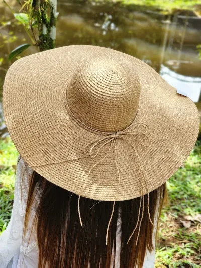 Sombrero para dama color café claro