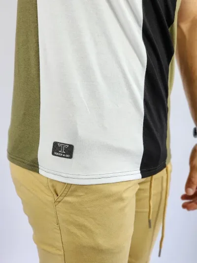 Camiseta de hombre Touch and Go multicolor