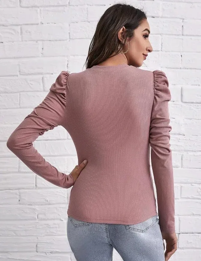 Blusa para dama color rosa vieja