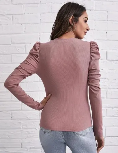 Blusa para dama color rosa vieja