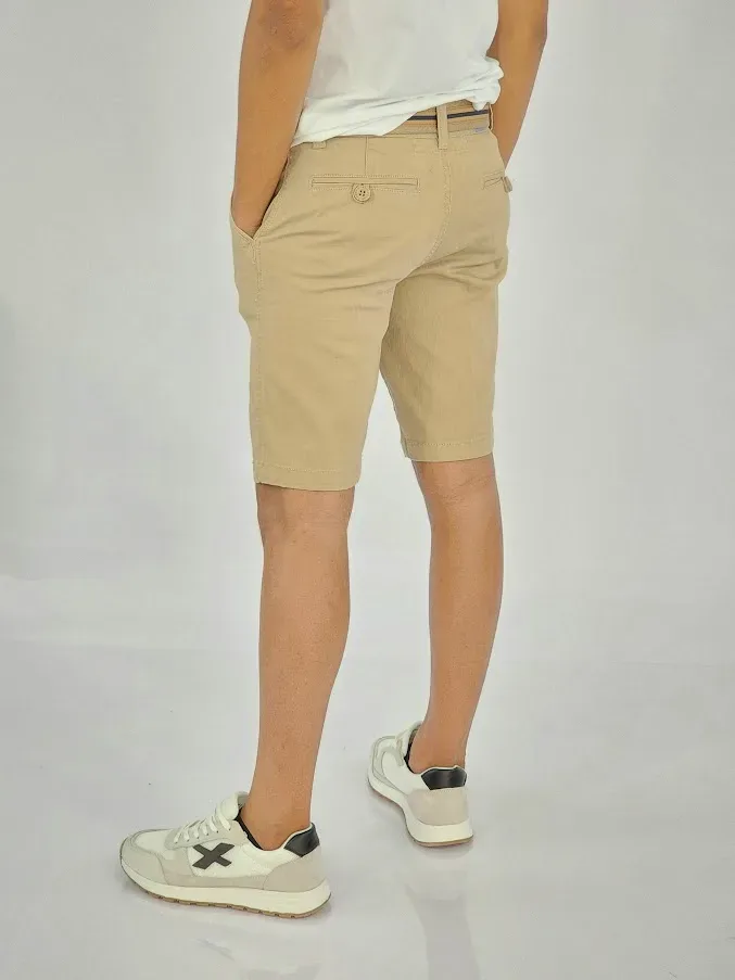 Short Cambridge Polo Club para muchachos color beige