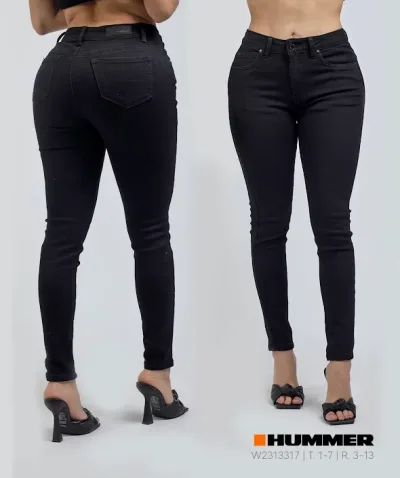 Jeans Hummer para dama color negro w2313317