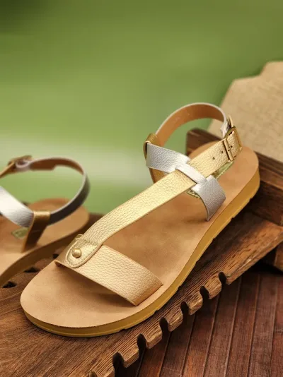 Sandalias menina para dama belinda-3 oro multi