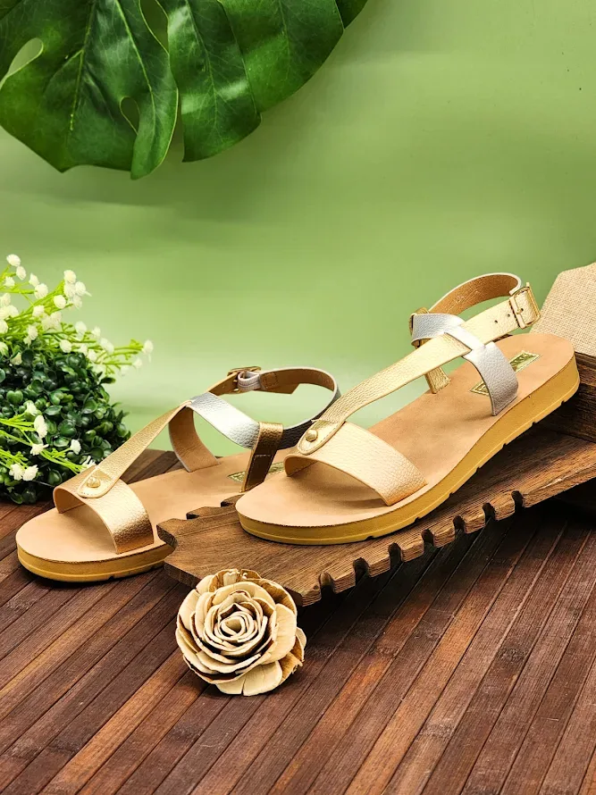 Sandalias menina para dama belinda-3 oro multi