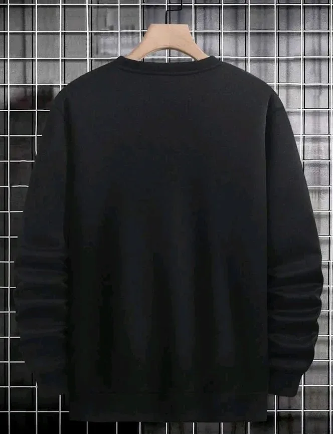 Camiseta manga larga para hombre color negro