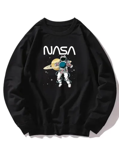 Camiseta manga larga para hombre color negro
